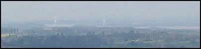A part of Larry's photograph of the River Severn and Bridge seen from Wootton Hill. 